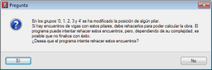 CYPECAD. Mover pilares conectados a vigas o introducción de pilares nuevos