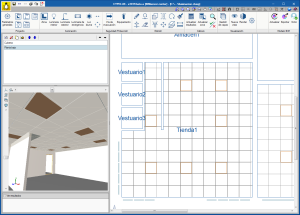 CYPELUX, CYPELUX EN, CYPELUX CTE CYPELUX RECS, CYPELUX HQE y CYPELUX LEED. Lectura de los falsos techos definidos en el modelo BIM