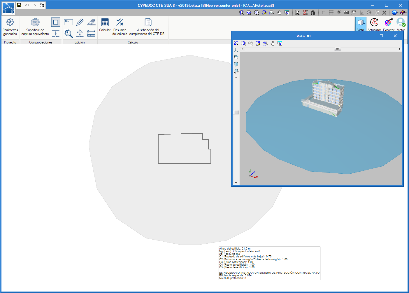 Open BIM CTE SUA 8. Exportación del nivel de protección al modelo BIM
