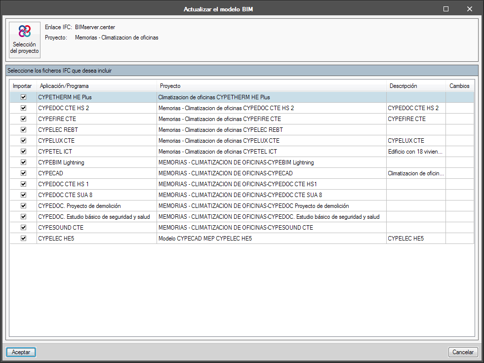 Open BIM Memorias CTE