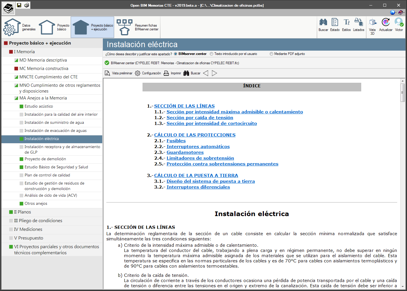 Open BIM Memorias CTE